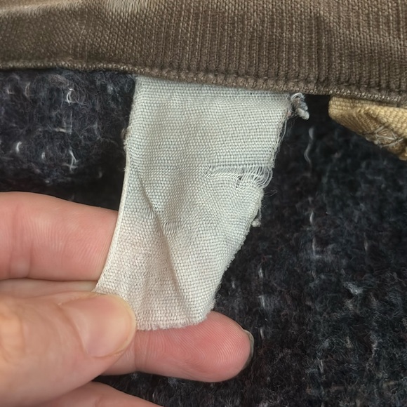 Vintage Carhartt Barn Chore wool Blanket Lined Jacket vtg wear worn men’s large - Picture 3 of 12